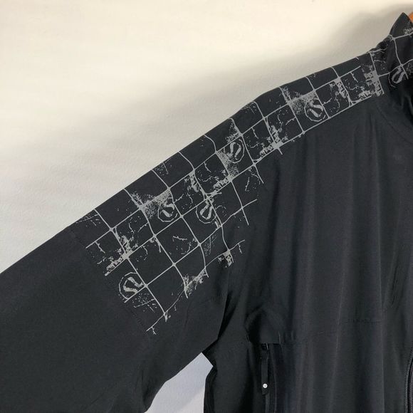 LULULEMON Men’s Black/Grey Lightweight Sprint Jacket size X-Large - Picture 5 of 7